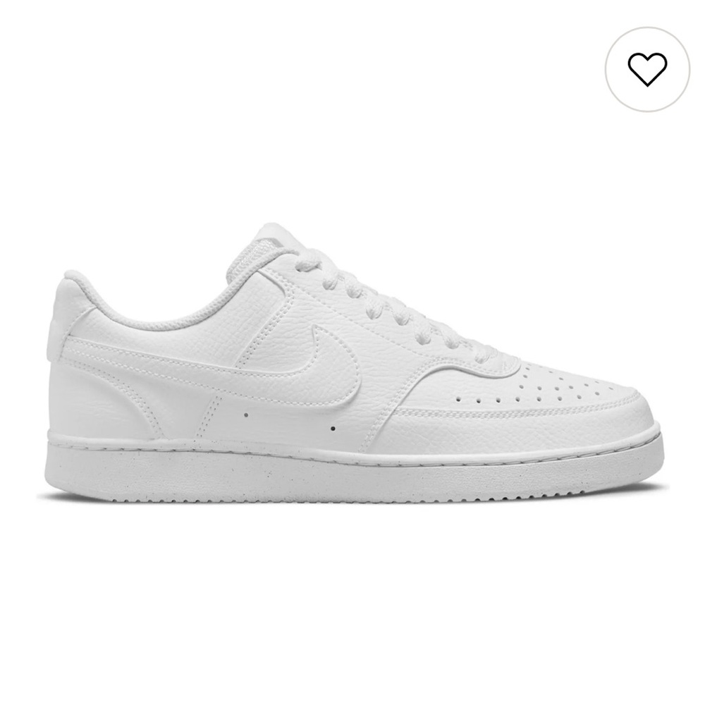 White Nike Court Vision Low Sneaker Women Size 8.5